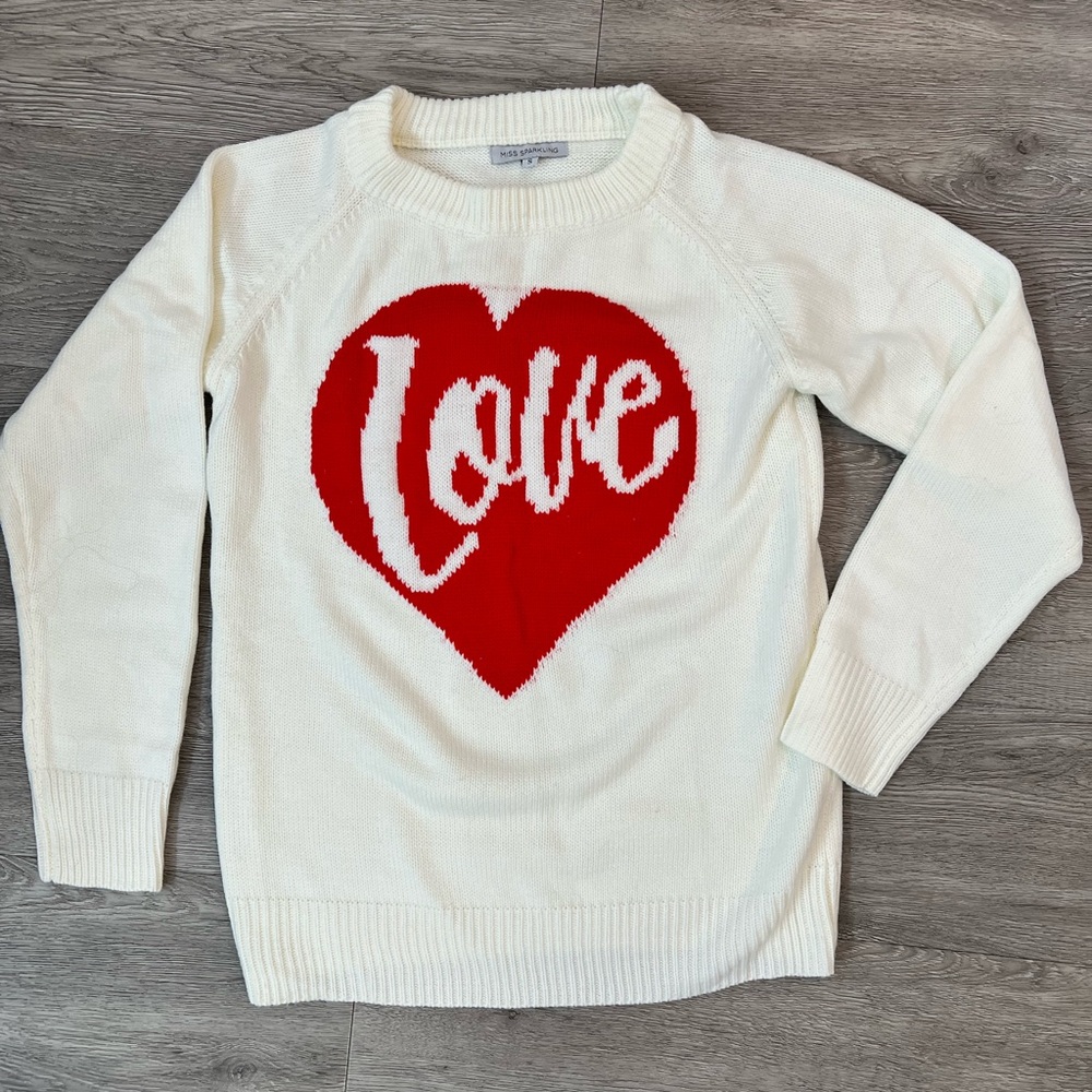 Heart detail sweater by Miss Sparkling size small (oversized)
PTP 19-21